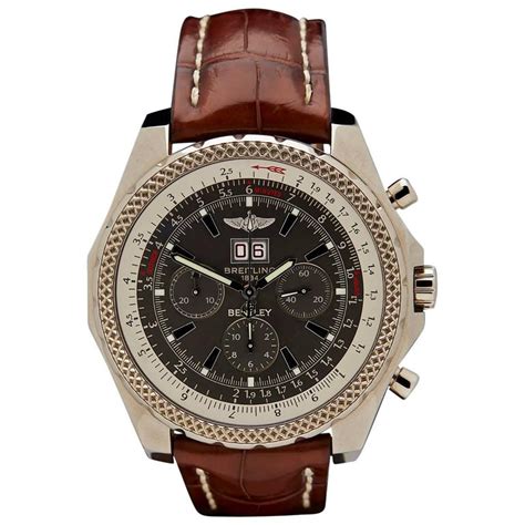 breitling bentley 6.75 white gold